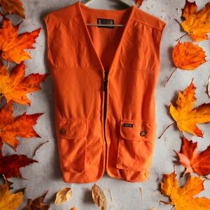 Vintage 1990's Sports Afield Orange Hunting Vest,1i-Vis Hunting Vest, Workwear,